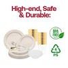 Smarty Had A Party Ivory with Gold Vintage Disposable Plastic Tableware Set (60 Settings) - 4 of 4