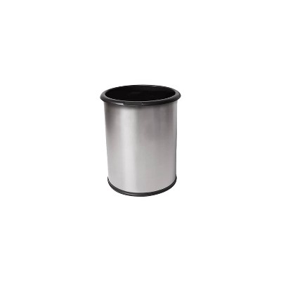 Commercial Zone Precision Series Half Moon Indoor Trash Can Stainless Steel  8 Gal. (780929) : Target