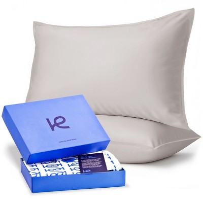 Kickoff 100% Bamboo Viscose Pillowcases Only, Hidden Zipper, Cooling Breathable, Bedding Pillow Covers for Hot Sleepers