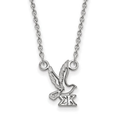 Black Bow Jewelry Sterling Silver Sigma Kappa Greek Life Necklace 18 Inch