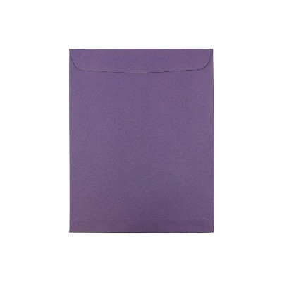 JAM Paper 10 x 13 Open End Catalog Envelopes Dark Purple 25/Pack (1287032)