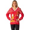 Seven Times Six Garfield Men's Odie and Garfield Ugly Sweater Button-Up Knit Cardigan Red - 4 of 4
