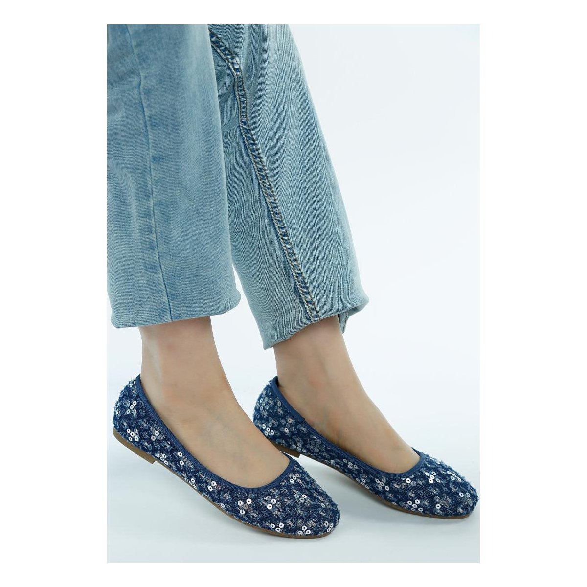Обувь London Rag Womens Sujet Sequin Ballet Flats 8 — фото 2
