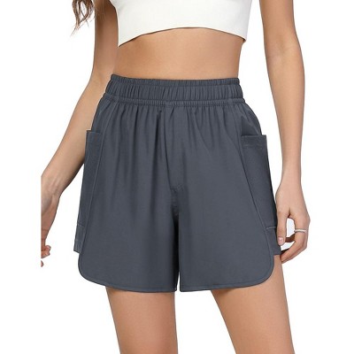 Women's 5" Quick Dry Swim Board Shorts with Pockets UPF 50+ Swimsuit Bottom Trunks Beach Shorts for Women with Liner