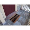 Bold Stripes Indoor/Outdoor Doormat Black/Natural - Entryways - 4 of 4