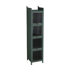 OUTSUPPLY Bathroom Vanity with Sink, Bathroom Cabinet with Soft Closing Door, Storage Rack and Open Shelf - 1 of 4