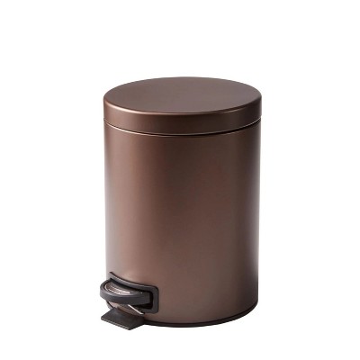 LunaLulinlk Bronze SS 1.3 Gallon Metal Bathroom Waste Basket