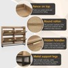 Large Rattan Shoe Storage Cabinet with 4 Flip Drawers - 4 of 4