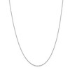 Black Bow Jewelry 1mm, 14k White Gold Diamond Cut Singapore Chain Necklace - 3 of 4