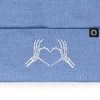 Dalix Heart of Bones Embroidered Beanie Skeleton Warm Winter Knit Hat for Women - 2 of 4