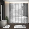 LunaLulinlk 4Pcs Abstract Art Shower Curtain Sets with Rugs and Hooks Gray Bathroom Shower Curtain Sets - 2 of 4