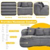 MOONMISS Durable Comfort Lounger High Back Bean Bag Chair Couch, Accent Floor Soft Lounge Chair - 3 of 4