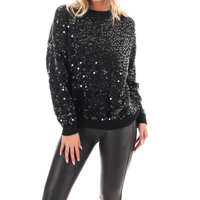 Women's Shimmer Season Sequin Sweater - SHE + SKY