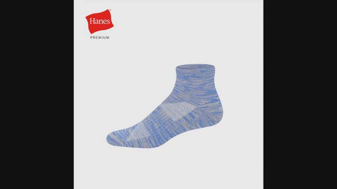 Hanes Premium Men's Performance Ankle Socks 6pk - 6-12, 2 of 5, play video