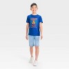 Boys' Short Sleeve 'Camp Fire' Graphic T-Shirt - Cat & Jack™ Royal Blue - 4 of 4