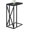 HomeStock Belmont Rustic Industrial End Table with Open Shelf Design, Powder Coated Metal Frame and Spacious Surface for Storage or Décor - 4 of 4