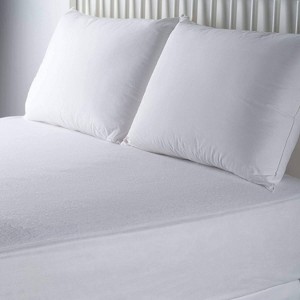 J&V TEXTILES King Waterproof Bed Bug Proof Mattress Encasement Protector White - 1 of 3