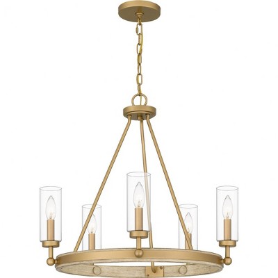 Quoizel Lighting Kelleher 5 - Light Chandelier in  Nouveau Painted Weathered Brass