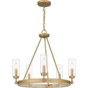 Quoizel Lighting Kelleher 5 - Light Chandelier in  Nouveau Painted Weathered Brass - 1 of 4
