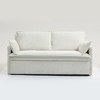 JUJABU 59.5" Corduroy Convertible Sleeper Sofa with Storage & USB Charging for Living Room & Apartment - 2 of 4
