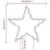 vidaXL Christmas Light Decoration with Spikes Star 115 LEDs 33.5" - 4 of 4