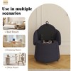 Osman multifunctional stool, round storage Osman with 360 degree wheels sofa stool, used for reading in the living room and bedroom - 4 of 4