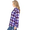Woman Within Plus Size Classic Flannel Shirt - 4 of 4