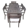 NicBex Countryside Outdoor Dining Set 1 Acacia Table&6 Upholstered Chair,Set of 7,Patio Conversation Furniture Set for Balcony,Garden&Backyard - 4 of 4
