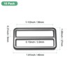 Unique Bargains Zinc Alloy Durable Multipurpose Tri Glide Metal Buckles for Bags 10 Pcs - 3 of 4