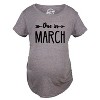 Maternity Due In January Funny T shirts Pregnant Shirts Announce Pregnancy Month Shirt - Crazy Dog Maternity T Shirt - 2 of 4