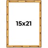 PosterPalooza | 15x21 Bamboo Picture Frame, UV Acrylic, 4 Finishes - Brown, Black, Gold, and Natural - 2 of 4