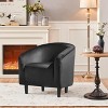 GustoWave Velvet Accent Chair, Luxurious Barrel Armchair with Soft padded Seat, Comfortable Modern Furniture for Living Room, Bedroom, Office - 2 of 4
