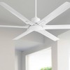 Casa Vieja 60" X-Force Modern Indoor Outdoor Ceiling Fan 6 Blade Remote Control Matte White Finish Bedroom Patio Living Room Damp Rated Decorative - 2 of 4