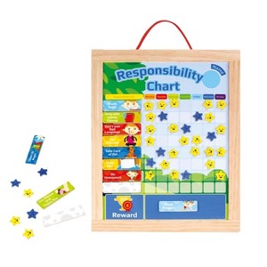 Toysters Hangable Responsibility Chart Educational Wooden Toy For Better Organizational Skills - 1 of 1