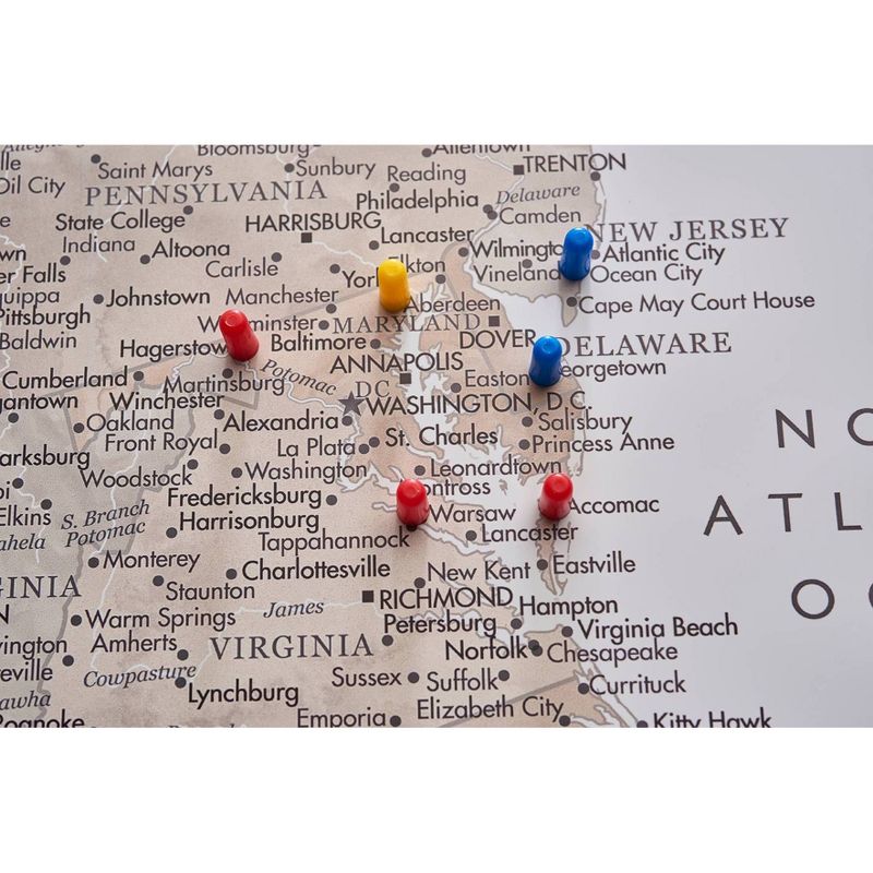 Home Magnetics Weathered Earth US Map: Interactive, Magnetic, Educational Wall Art for Travel Enthusiasts, 3 of 5