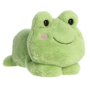 Aurora Small Fovo Frog Too Cute Playful Stuffed Animal Green 9" - 1 of 4