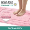 BAGOKIE 3pc Soft Microfiber Bathroom Rug Set - 2 of 4