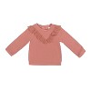 Nicole Miller Toddler Girls 3 Piece Fleece & Pants Set, Ash Rose - 2 of 3