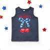 The Juniper Shop Coquette America Cherries Youth Tank Top - XL - Navy - 2 of 4