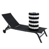 VisioGear 2PCS Set Outdoor Lounge Chair Cushion, Replacement Patio Funiture Seat Cushion, Chaise Lounge Cushion, Black & White, 72.83"*23.62"*2.36" - 2 of 4