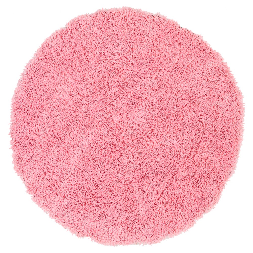 Pink Solid Tufted Round Area Rug - (6' Round) - Safavieh