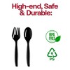 Smarty Had A Party Black Plastic Serving Flatware Set - 150 Pairs - 4 of 4