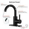 PAGED Bathroom Sink Faucet Single Hole Sink Faucet with Ceramic Cartridge, Faucet for Bathroom Sink - 3 of 4