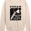 Women's - Scream - Knife Lightweight French Terry Wide Neck Long Sleeve Shirt - 2 of 4