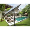 CAVINAS 6x9 FT Cantilever Patio Umbrella, Waterproof and Windproof Design with Crank, Beach Umbrella, without Base - 4 of 4
