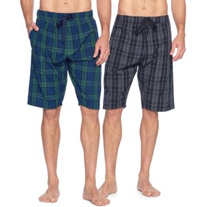 Ashford & Brooks Mens Woven 2 Pack Sleep Shorts Jam - 1 of 4