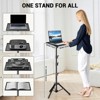 Laptop Stand,Projector Stand,Adjustable Height 26 to 63 in Laptop Tripod Stand, Portable Tripod Tall Floor for Office Home or Studio,360° 180° Swivel - 3 of 4
