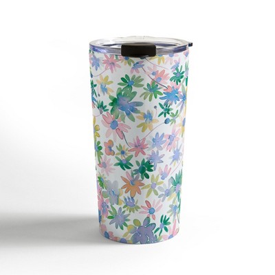 Ninola Design Daisies Spring Bloom 20 oz Stainless Steel Travel Mug - Deny Designs