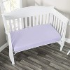 Everyday Kids 2-Pack Jersey Knit Crib Sheets – Pastel Pink & Lavender, 100% Cotton, Fits Standard Crib Mattress, Soft Baby Girl Nursery Bedding - 3 of 4
