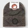 Canada Weather Gear Men's 3-Pack Knit Beanie Hats – Warm Winter Skull Cap Beanies - 3 of 3